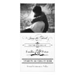 Économies noires et blanches de style d'affiche la photocartes personnalisées