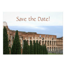 Économies personnalisées de Colosseum Rome Italie  Invitation Personnalisée