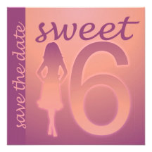 Économies pourpres du bonbon 16 la date invitations