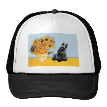 Écossais Terrier 3 - tournesols Casquettes
