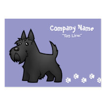 Écossais Terrier de bande dessinée Cartes De Visite Professionnelles