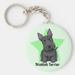 Écossais Terrier d'étoile de Kawaii Porte-clé