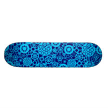 Écosystème - bleu de ciel sur la marine profonde skateboards customisés