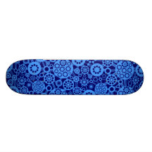 Écosystème - bleu layette sur la marine de DP Plateaux De Skateboards Customisés
