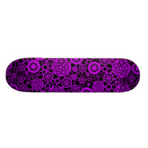 Écosystème - pourpre sur le noir plateaux de skateboards