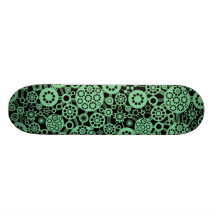 Écosystème - vert fané sur le noir planches à roulettes