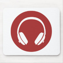 Écouteurs de musique tapis de souris