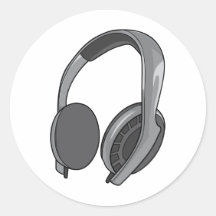 Écouteurs - écouteurs - audio 2 de casques autocollants