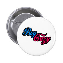 Écrasement fol de garçon dans l'amour badges