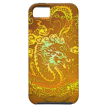 Écrivez le jaune d'empereur de dragon coque Case-Mate iPhone 5