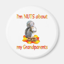 Écrous au sujet des grands-parents magnets
