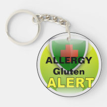ÉCROUS d'ALLERGIE vigilants de Keychain- de secour Porte-clé