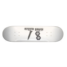 Écrous timbrés skateboards personnalisables