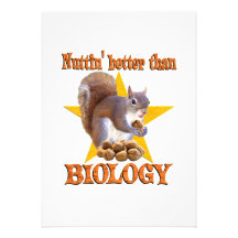 Écureuil de biologie invitations personnalisables