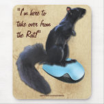 Écureuil sur une faune drôle Mousepad de souris Tapis De Souris