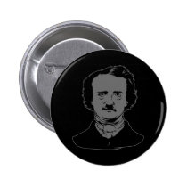 Edgar Allen Poe Raven badges publicitaires