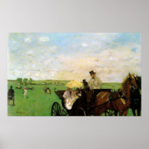 Edgar Degas - au pays emballe le cheval 1872 Scape Posters