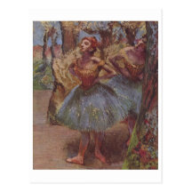 Edgar Degas - balet 1890 de papier de tutu de ball Cartes Postales