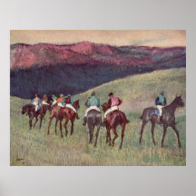 Edgar Degas - chevaux de course formant 1894 cheva Posters