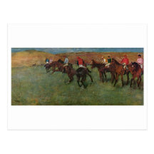 Edgar Degas - course de chevaux avant le début 187 Cartes Postales
