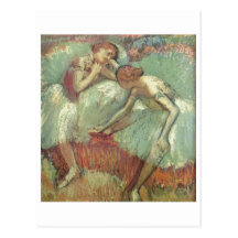 Edgar Degas - danseurs au pastel 1898 de ballet de Cartes Postales