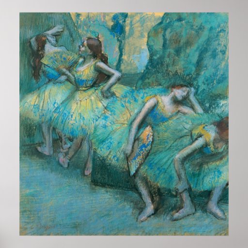 Edgar Degas - danseurs classiques au pastel des ai Posters