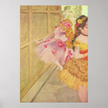 Edgar Degas - danseurs derrière le pastel du conte Poster