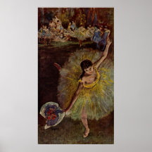 Edgar Degas - fin de l'arabesque 1877 Posters