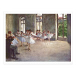 Edgar Degas - huile de la classe 1873 de répétitio Cartes Postales