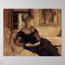 Edgar Degas - huile de Madame Théodore Gobillard 1 Posters