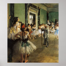Edgar Degas La Classe de Danse Posters