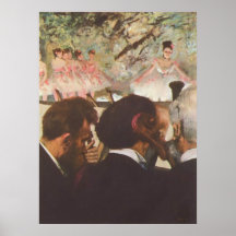 Edgar Degas - la toile d'huile de danseurs du ball Posters