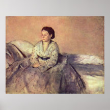Edgar Degas - Madame Rene de Gas 1872-73 de portra Affiche