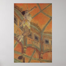 Edgar Degas - trapèze 1879 de Mme Lala Circus Fern Posters