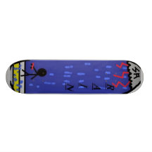 Édition rouge de pluie de tempête skateboards personnalisés