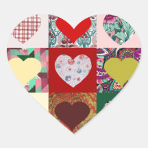 Édredon de coeurs d'amour autocollants en cœur