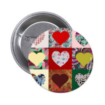 Édredon de coeurs d'amour pin's