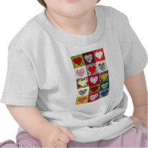 Édredon de coeurs d'amour t-shirt