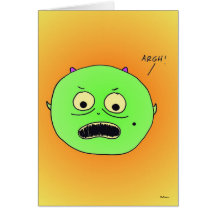 "EEK ! "Carte d'anniversaire