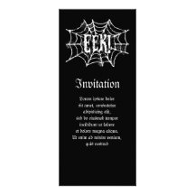 EEK de toile d'araignée Invitation Personnalisée