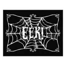 EEK de toile d'araignée Invitations