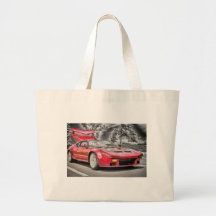 Effet blanc noir classique exotique de voiture de  sacs fourre-tout