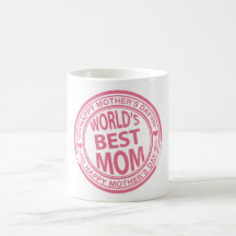 Effet de tampon en caoutchouc du jour de mère tasse