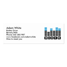 Égaliseur Cartes De Visite Professionnelles