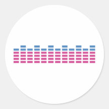 égaliseur de bruit de club de musique autocollants