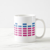 égaliseur de bruit de club de musique mug à café
