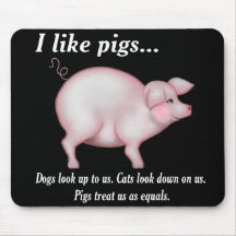 Égalité de porc tapis de souris