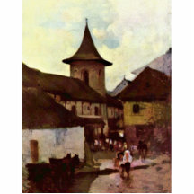 Église catholique romaine dans Cimpulung par Grigo Découpage En Acrylique