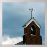 Église chrétienne Steeple Posters