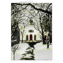 Église de Milou - carte de Noël